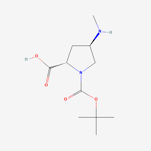(2S,4R)-1-(tert-Butoxycarbonyl)-4-(methylamino)pyrrolidine-2-carboxylic acid