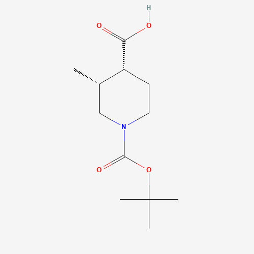 (3R,4R)-1-(tert-Butoxycarbonyl)-3-methylpiperidine-4-carboxylic acid
