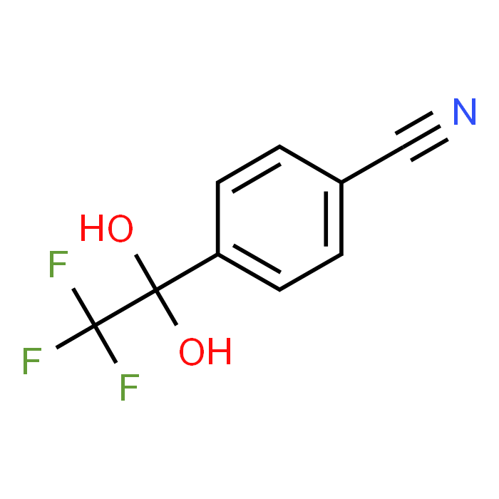 4-(2,2,2-Trifluoro-1,1-dihydroxyethyl)benzonitrile