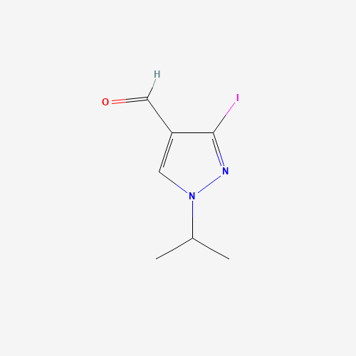 3-Iodo-1-(propan-2-yl)-1H-pyrazole-4-carbaldehyde