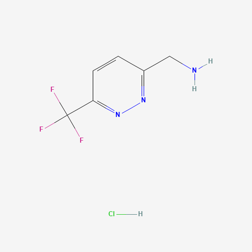 (6-(Trifluoromethyl)pyridazin-3-yl)methanamine hydrochloride