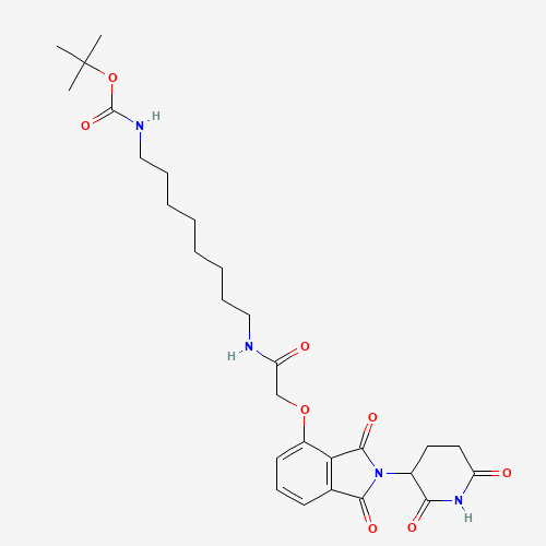 Carbamic acid, n-[8-[[2-[[2-(2,6-dioxo-3-piperidinyl)-2,3-dihydro-1,3-dioxo-1h-isoindol-4-yl]oxy]acetyl]amino]octyl]-, 1,1-dimethylethyl ester