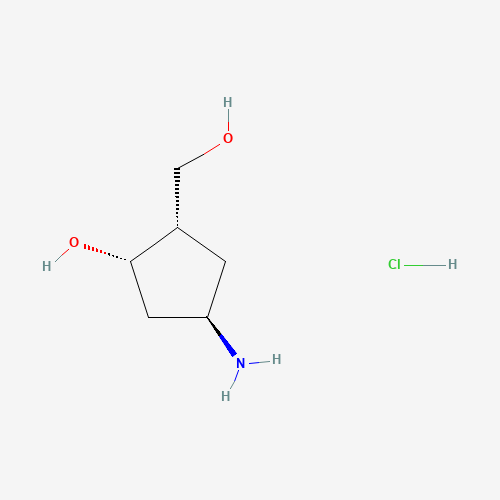 (1S,2S,4R)-4-Amino-2-(hydroxymethyl)cyclopentanol hydrochloride