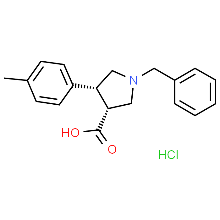 trans-1-Benzyl-4-(p-tolyl)pyrrolidine-3-carboxylic acid hydrochloride