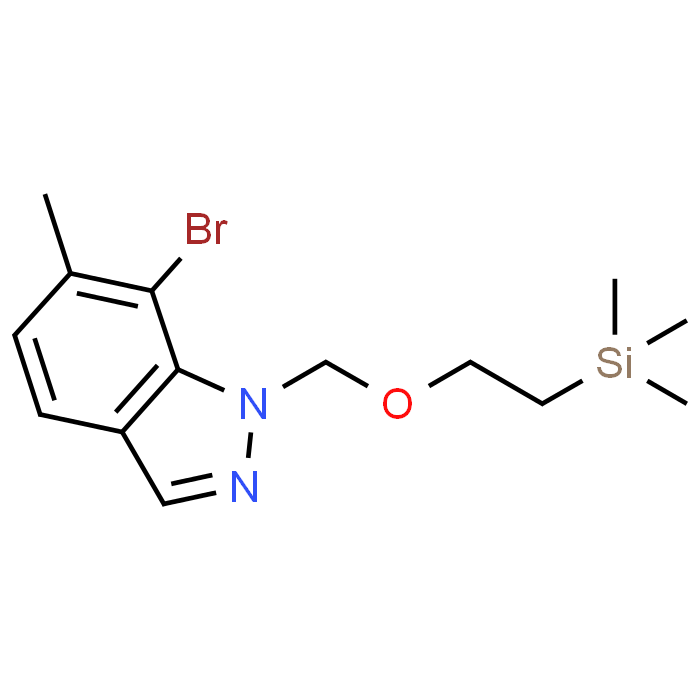 7-Bromo-6-methyl-1-((2-(trimethylsilyl)ethoxy)methyl)-1H-indazole