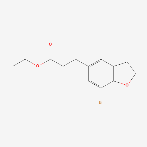 Ethyl 3-(7-bromo-2,3-dihydrobenzofuran-5-yl)propanoate