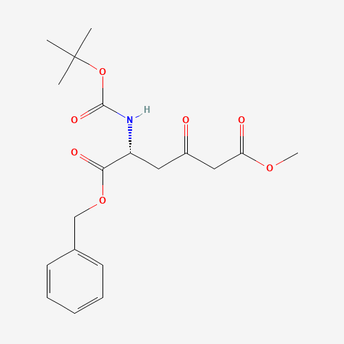 (R)-1-benzyl 6-methyl 2-((tert-butoxycarbonyl)amino)-4-oxohexanedioate