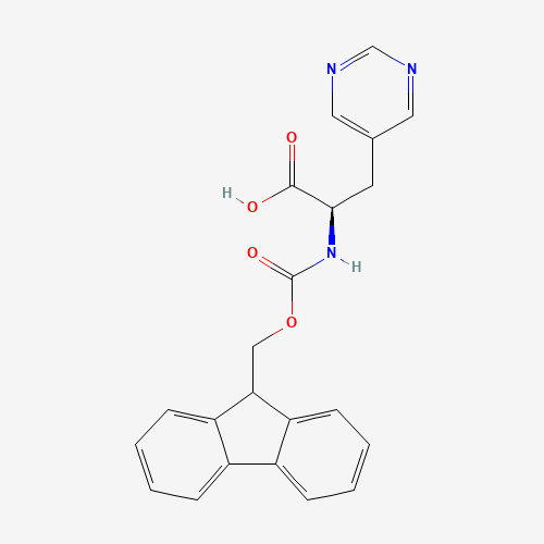 (R)-2-((((9H-Fluoren-9-yl)methoxy)carbonyl)amino)-3-(pyrimidin-5-yl)propanoic acid