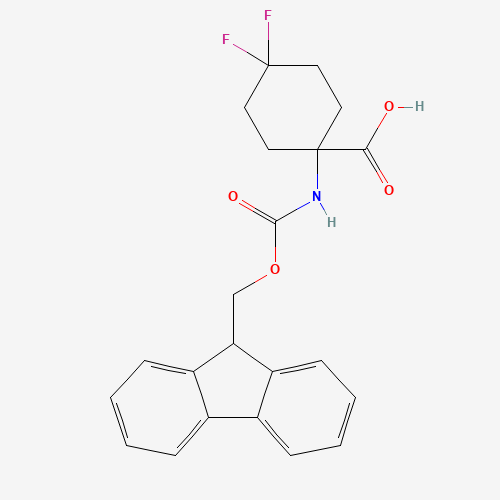 1-((((9H-Fluoren-9-yl)methoxy)carbonyl)amino)-4,4-difluorocyclohexane-1-carboxylic acid