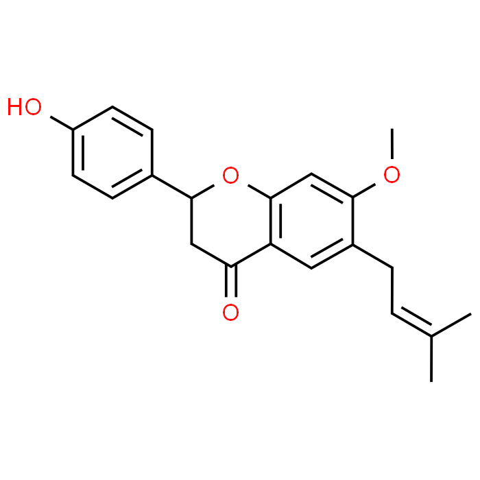 (S)-2-(4-Hydroxyphenyl)-7-methoxy-6-(3-methylbut-2-en-1-yl)chroman-4-one