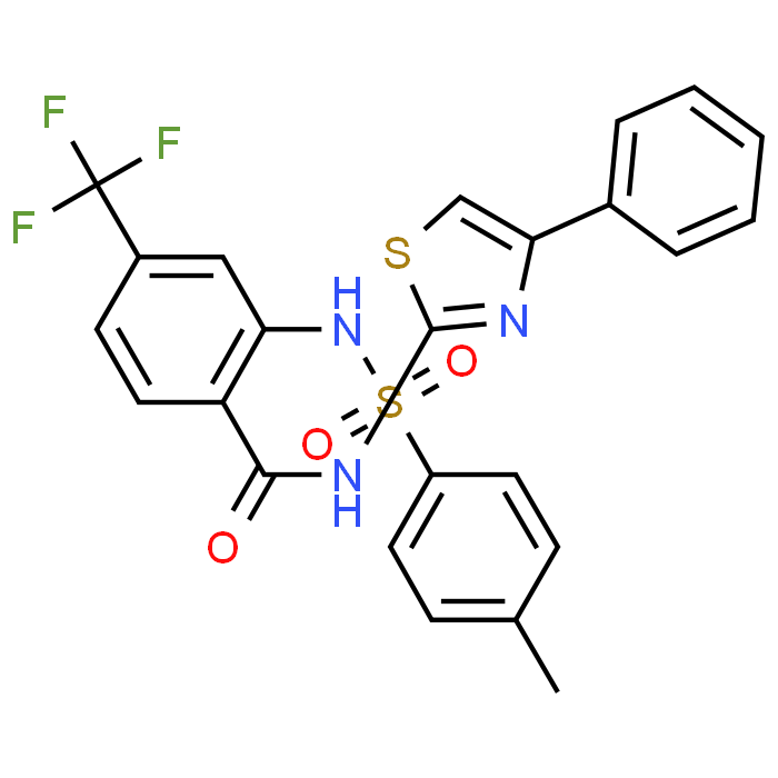 2-((4-Methylphenyl)sulfonamido)-N-(4-phenylthiazol-2-yl)-4-(trifluoromethyl)benzamide