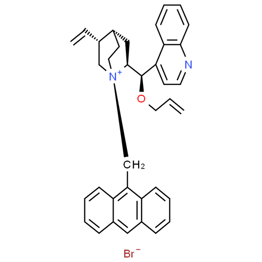 4-((1R)-((1-(Anthracen-9-yl)but-3-en-2-yl)oxy)((2S)-5-vinylquinuclidin-2-yl)methyl)quinolin-1-ium bromide