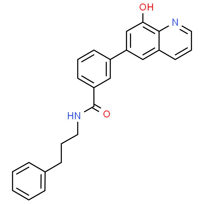 3-(8-Hydroxyquinolin-6-yl)-N-(3-phenylpropyl)benzamide