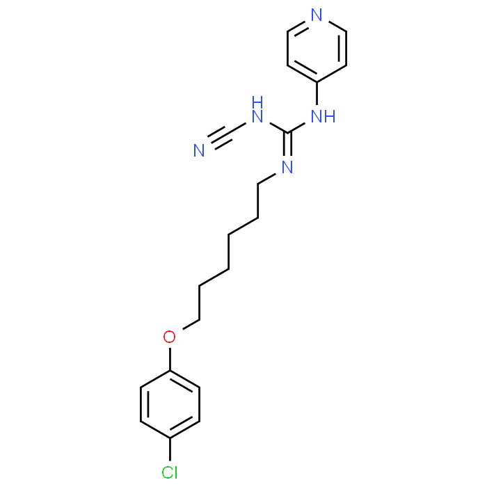 1-[6-(4-Chlorophenoxy)hexyl]-3-cyano-2-pyridin-4-ylguanidine