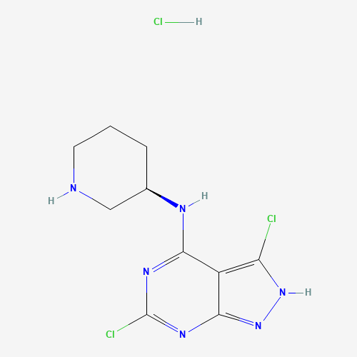 (R)-3,6-Dichloro-N-(piperidin-3-yl)-1H-pyrazolo[3,4-d]pyrimidin-4-amine hydrochloride