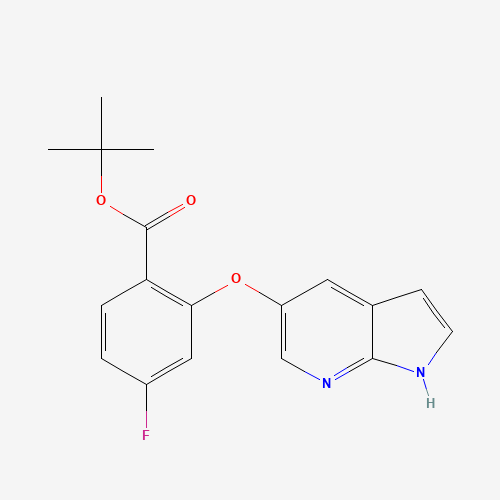 tert-Butyl 2-((7H-pyrrolo[2,3-b]pyridin-5-yl)oxy)-4-fluorobenzoate
