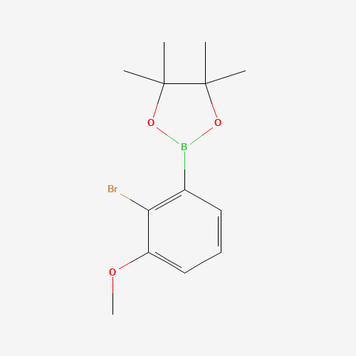 2-(2-Bromo-3-methoxyphenyl)-4,4,5,5-tetramethyl-1,3,2-dioxaborolane