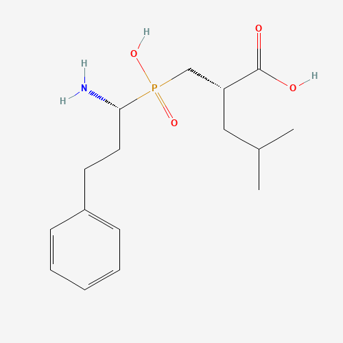 (2S)-2-((((R)-1-Amino-3-phenylpropyl)(hydroxy)phosphoryl)methyl)-4-methylpentanoic acid