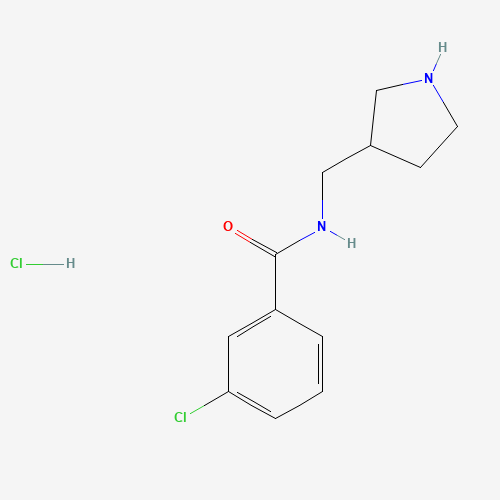 3-Chloro-N-(pyrrolidin-3-ylmethyl)benzamide hydrochloride