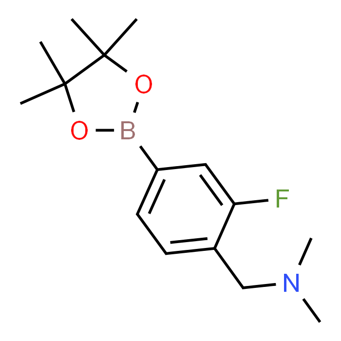 1-(2-Fluoro-4-(4,4,5,5-tetramethyl-1,3,2-dioxaborolan-2-yl)phenyl)-N,N-dimethylmethanamine