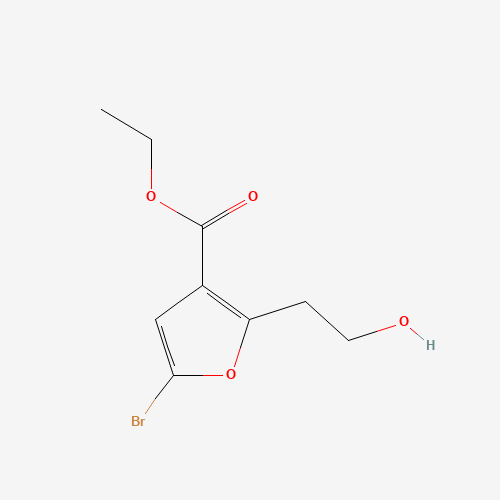 Ethyl 5-bromo-2-(2-hydroxyethyl)furan-3-carboxylate