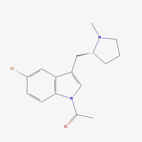 (R)-1-(5-Bromo-3-((1-methylpyrrolidin-2-yl)methyl)-1H-indol-1-yl)ethanone