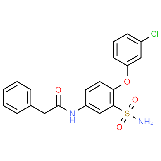 N-(4-(3-Chlorophenoxy)-3-sulfamoylphenyl)-2-phenylacetamide