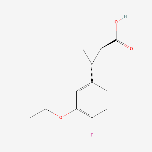 (1R,2R)-Rel-2-(3-ethoxy-4-fluorophenyl)cyclopropane-1-carboxylic acid