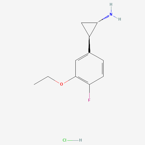 (1S,2R)-Rel-2-(3-ethoxy-4-fluorophenyl)cyclopropan-1-amine hydrochloride