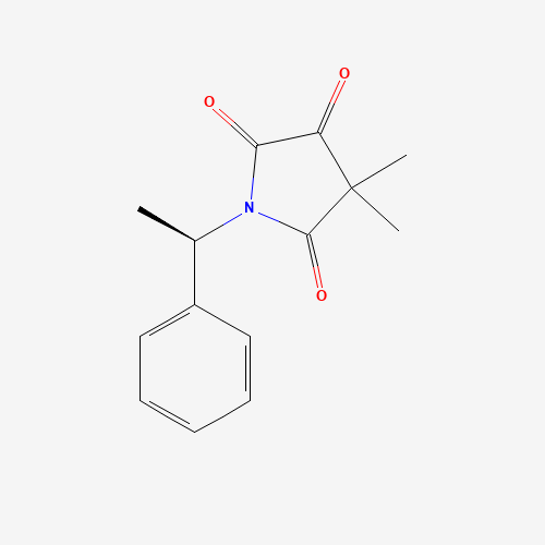 4,4-Dimethyl-1-[(1R)-1-phenylethyl]pyrrolidine-2,3,5-trione