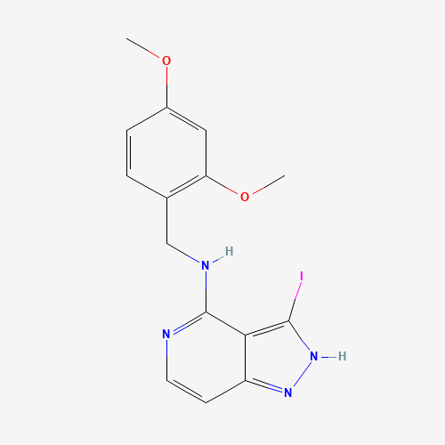 N-[(2,4-Dimethoxyphenyl)methyl]-3-iodo-1H-pyrazolo[4,3-c]pyridin-4-amine