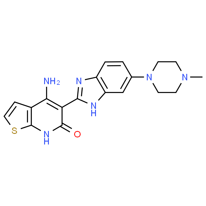 4-Amino-5-(6-(4-methylpiperazin-1-yl)-1H-benzo[d]imidazol-2-yl)thieno[2,3-b]pyridin-6(7H)-one
