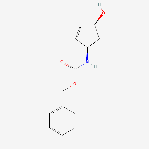 Benzyl ((1R,4S)-rel-4-hydroxycyclopent-2-en-1-yl)carbamate