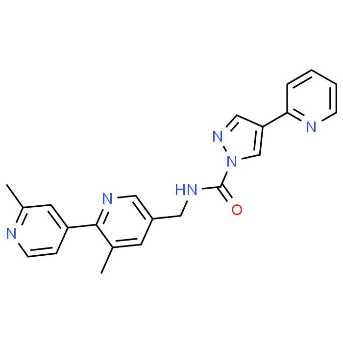 N-((2',3-Dimethyl-[2,4'-bipyridin]-5-yl)methyl)-4-(pyridin-2-yl)-1H-pyrazole-1-carboxamide