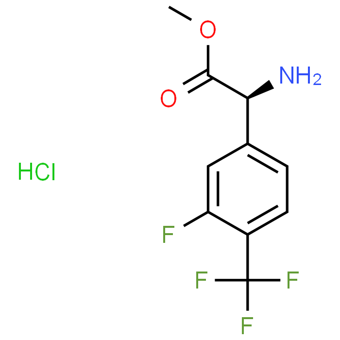 (S)-Methyl 2-amino-2-(3-fluoro-4-(trifluoromethyl)phenyl)acetate hydrochloride