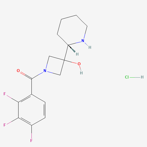 (S)-(3-Hydroxy-3-(piperidin-2-yl)azetidin-1-yl)(2,3,4-trifluorophenyl)methanone hydrochloride