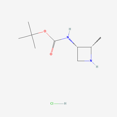 tert-Butyl N-[(2S,3S)-2-methylazetidin-3-yl]carbamate;hydrochloride
