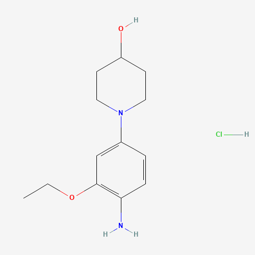 1-(4-Amino-3-ethoxyphenyl)piperidin-4-ol (hydrochloride)