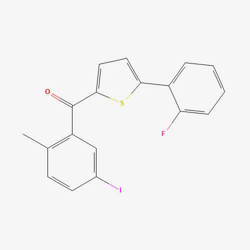 (5-(2-Fluorophenyl)thiophen-2-yl)(5-iodo-2-methylphenyl)methanone