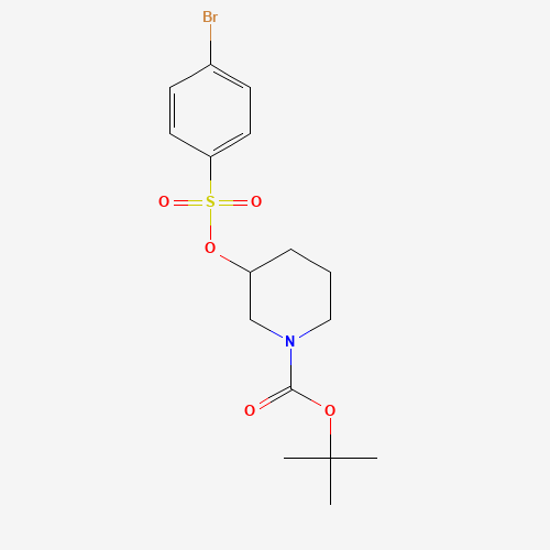 1-Piperidinecarboxylic acid, 3-[[(4-bromophenyl)sulfonyl]oxy]-, 1,1-dimethylethyl ester
