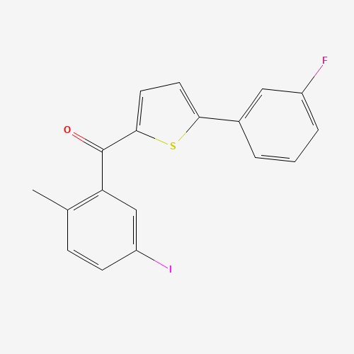 (5-(3-Fluorophenyl)thiophen-2-yl)(5-iodo-2-methylphenyl)methanone