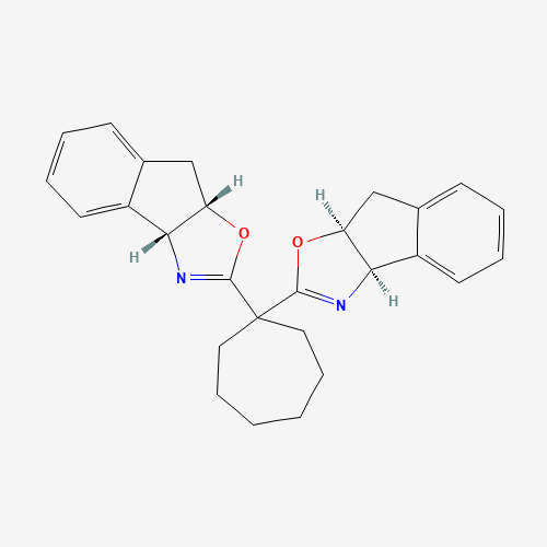 (3AR,3a'R,8aS,8a'S)-2,2'-(cycloheptane-1,1-diyl)bis(3a,8a-dihydro-8H-indeno[1,2-d]oxazole)