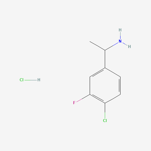 1-(4-Chloro-3-fluorophenyl)ethan-1-amine hydrochloride