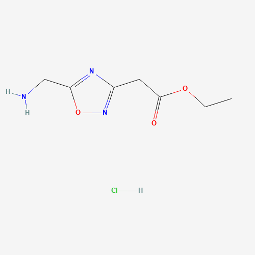 Ethyl 2-(5-(aminomethyl)-1,2,4-oxadiazol-3-yl)acetate hydrochloride