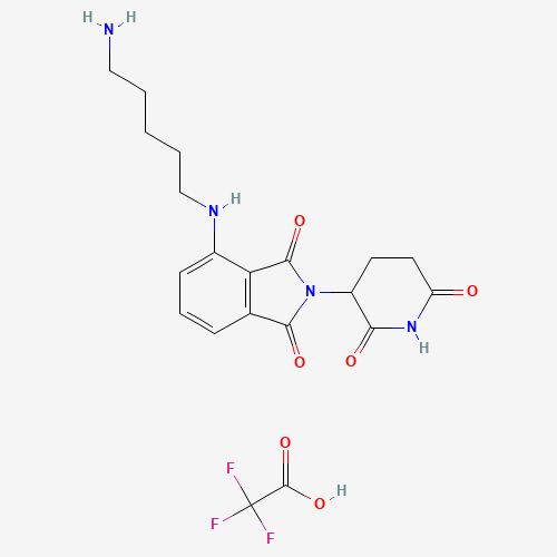 4-((5-Aminopentyl)amino)-2-(2,6-dioxopiperidin-3-yl)isoindoline-1,3-dione 2,2,2-trifluoroacetate