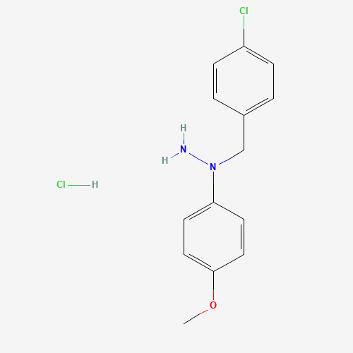 1-(4-Chlorobenzyl)-1-(4-methoxyphenyl)hydrazine hydrochloride