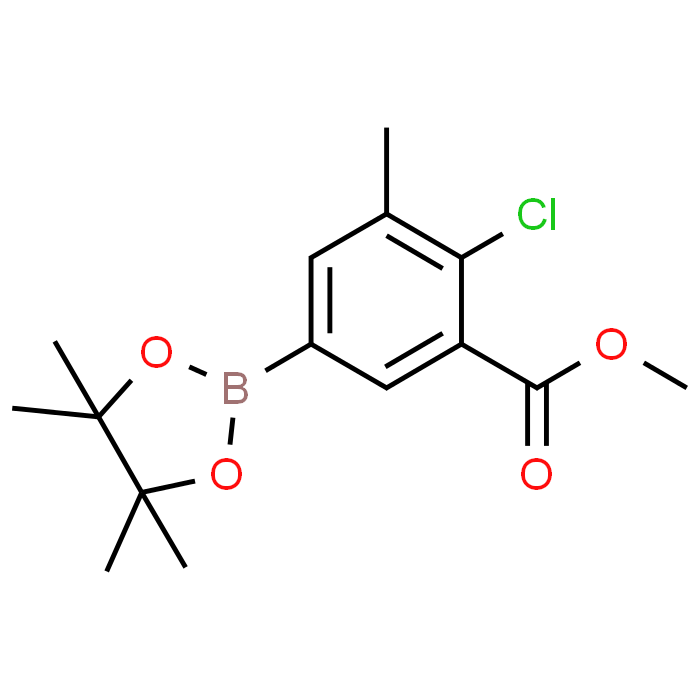 Methyl 2-chloro-3-methyl-5-(4,4,5,5-tetramethyl-1,3,2-dioxaborolan-2-yl)benzoate