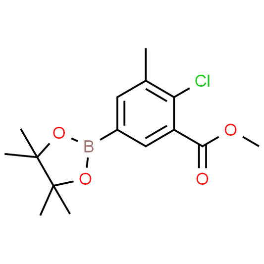 Methyl 2-chloro-3-methyl-5-(4,4,5,5-tetramethyl-1,3,2-dioxaborolan-2-yl)benzoate