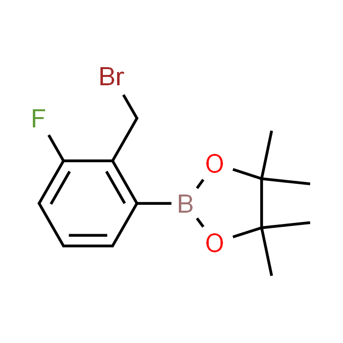 2-(2-(Bromomethyl)-3-fluorophenyl)-4,4,5,5-tetramethyl-1,3,2-dioxaborolane