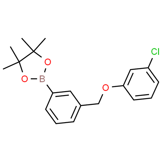 2-(3-((3-Chlorophenoxy)methyl)phenyl)-4,4,5,5-tetramethyl-1,3,2-dioxaborolane